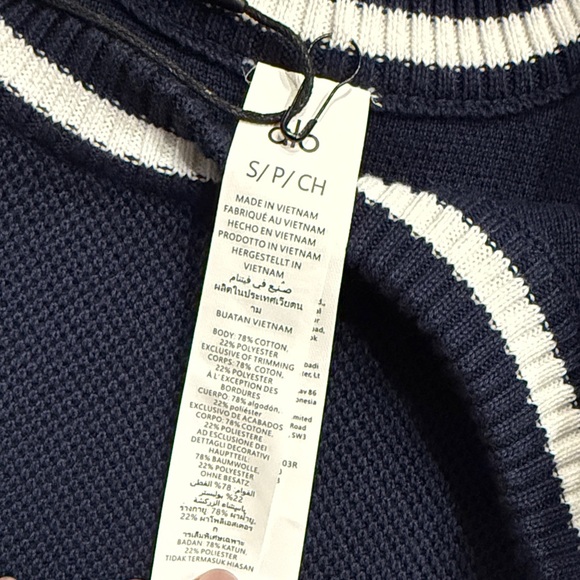 Alo Navy and White Tennis Club Tank Top - Picture 2 of 4